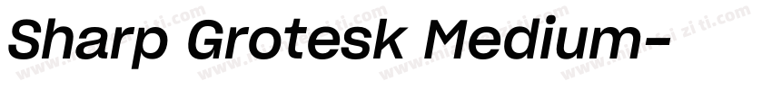 Sharp Grotesk Medium字体转换